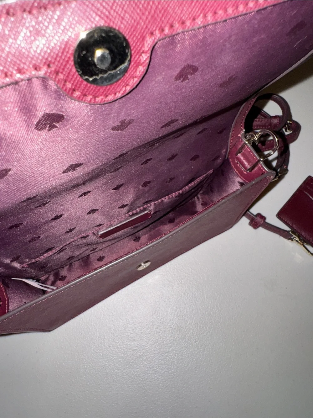 kate spade Leather Crossbody with Chain Strap and Cardholder